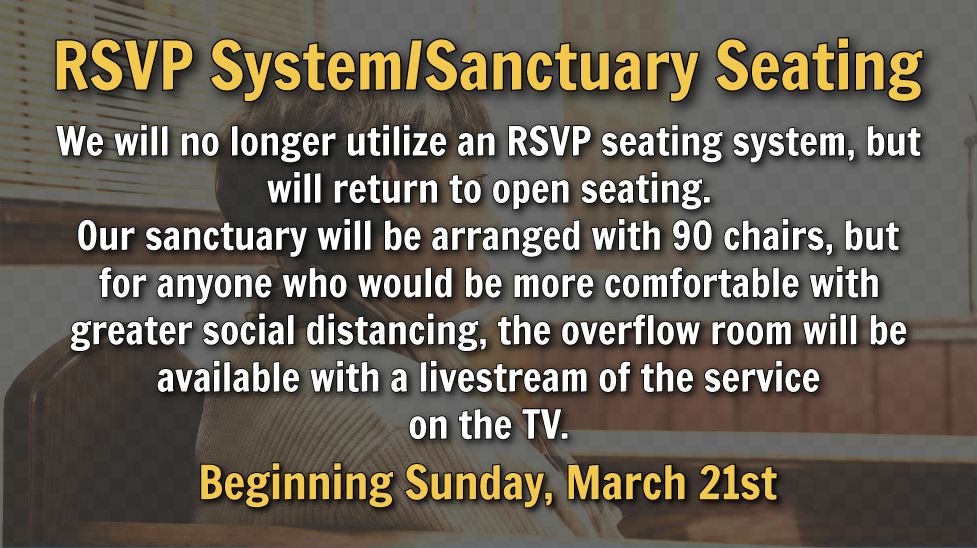 RSVP System – Sanctuary Seating